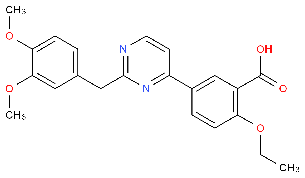 5-[2-(3,4-dimethoxybenzyl)pyrimidin-4-yl]-2-ethoxybenzoic acid_Molecular_structure_CAS_)
