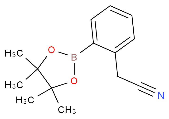 (2-CYANOMETHYLPHENYL)BORONIC ACID, PINACOL ESTER_Molecular_structure_CAS_325141-71-7)