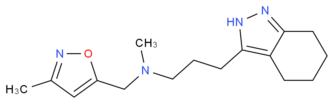 N-methyl-N-[(3-methyl-5-isoxazolyl)methyl]-3-(4,5,6,7-tetrahydro-2H-indazol-3-yl)-1-propanamine_Molecular_structure_CAS_)