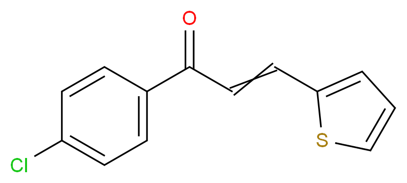 1-(4-chlorophenyl)-3-(2-thienyl)prop-2-en-1-one_Molecular_structure_CAS_6028-91-7)