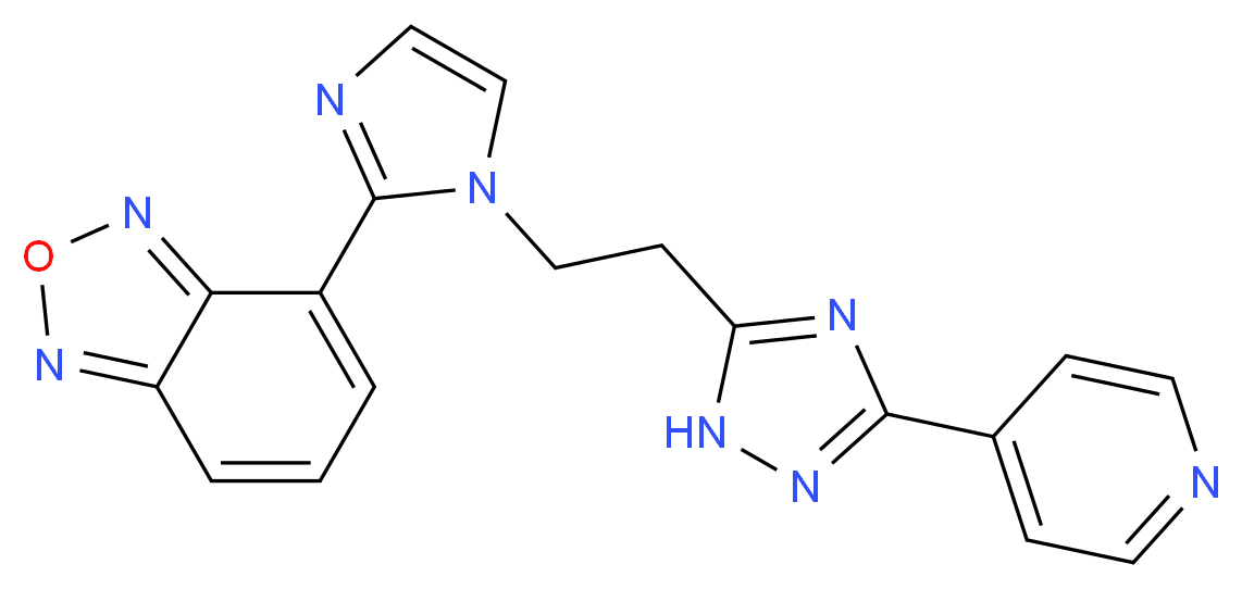 4-{1-[2-(3-pyridin-4-yl-1H-1,2,4-triazol-5-yl)ethyl]-1H-imidazol-2-yl}-2,1,3-benzoxadiazole_Molecular_structure_CAS_)