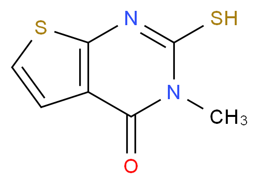 2-Mercapto-3-methyl-3H-thieno[2,3-d]pyrimidin-4-one_Molecular_structure_CAS_)