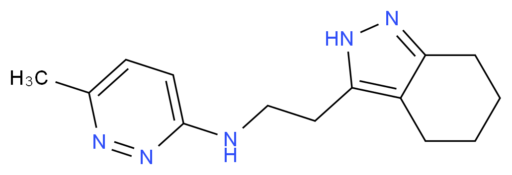 6-methyl-N-[2-(4,5,6,7-tetrahydro-2H-indazol-3-yl)ethyl]-3-pyridazinamine_Molecular_structure_CAS_)
