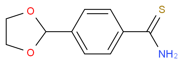 4-(1,3-dioxolan-2-yl)benzene-1-carbothioamide_Molecular_structure_CAS_175202-43-4)