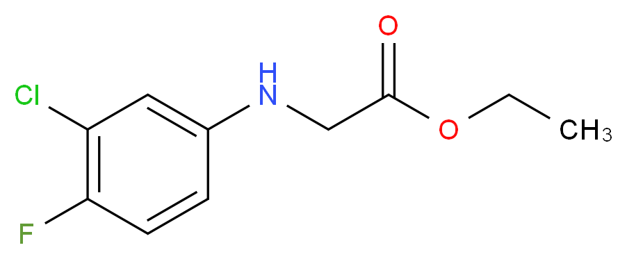 Ethyl 2-(3-chloro-4-fluoroanilino)acetate_Molecular_structure_CAS_2344-98-1)