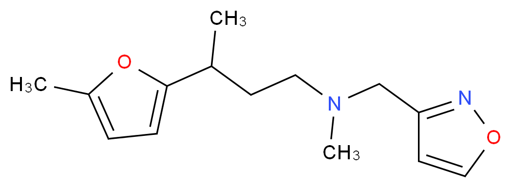 (isoxazol-3-ylmethyl)methyl[3-(5-methyl-2-furyl)butyl]amine_Molecular_structure_CAS_)