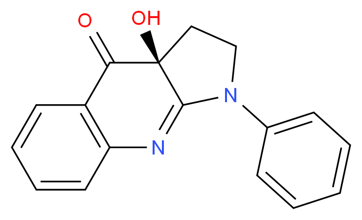 (3aS)-3a-hydroxy-1-phenyl-1,2,3,3a-tetrahydro-4H-pyrrolo[2,3-b]quinolin-4-one_Molecular_structure_CAS_)