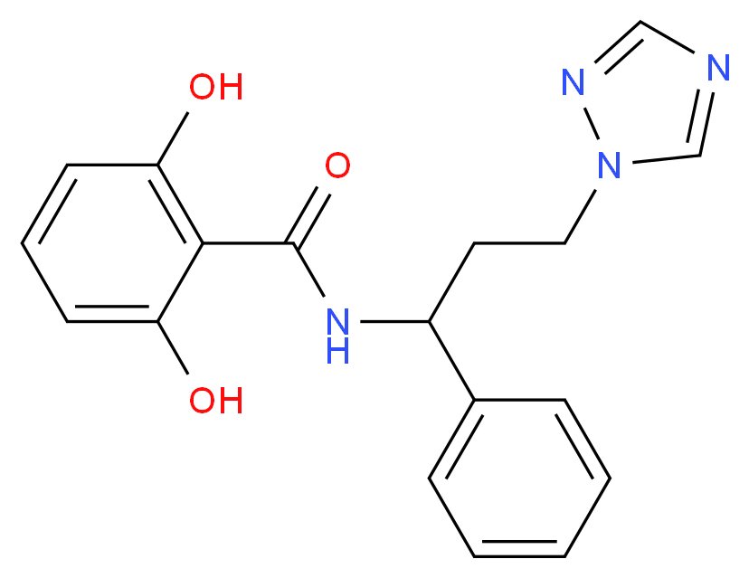 2,6-dihydroxy-N-[1-phenyl-3-(1H-1,2,4-triazol-1-yl)propyl]benzamide_Molecular_structure_CAS_)