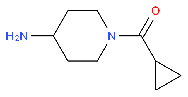 1-(cyclopropylcarbonyl)piperidin-4-amine_Molecular_structure_CAS_883106-47-6)