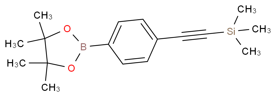 4-[(Trimethylsilyl)ethynyl]phenylboronic acid pinacol ester_Molecular_structure_CAS_870238-65-6)