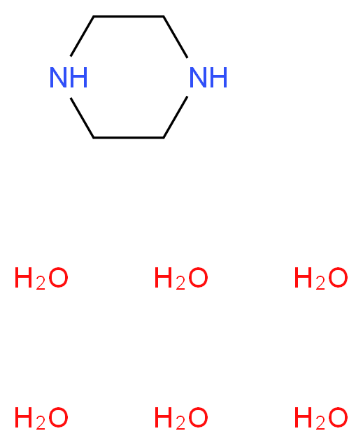 Piperazine hexahydrate_Molecular_structure_CAS_142-63-2)