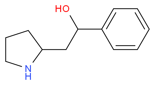 1-phenyl-2-(pyrrolidin-2-yl)ethan-1-ol_Molecular_structure_CAS_)