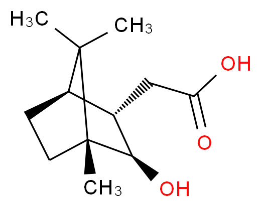 [1R-(2-endo,3-exo)]-3-Hydroxy-4,7,7-trimethylbicyclo[2.2.1]heptane-2-acetic acid_Molecular_structure_CAS_81925-04-4)