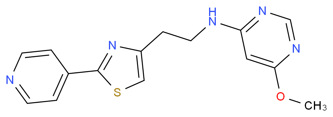 6-methoxy-N-[2-(2-pyridin-4-yl-1,3-thiazol-4-yl)ethyl]pyrimidin-4-amine_Molecular_structure_CAS_)