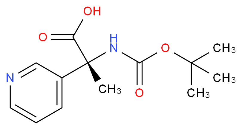 N-Boc-2-(3-pyridyl)-D-alanine_Molecular_structure_CAS_98266-33-2)