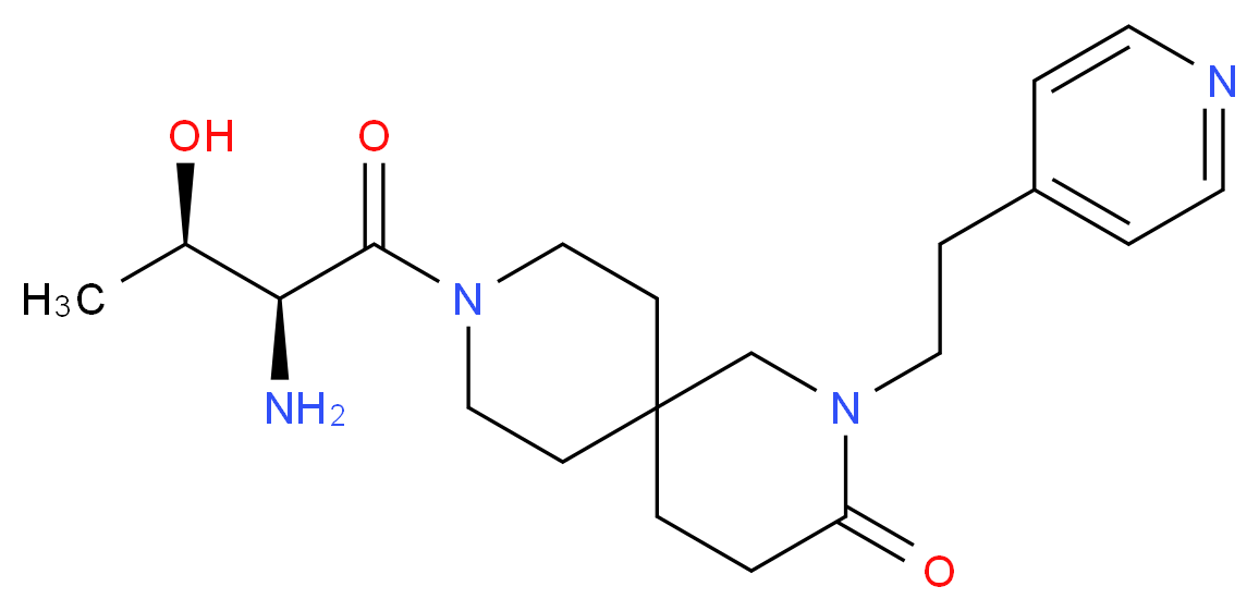 2-(2-pyridin-4-ylethyl)-9-L-threonyl-2,9-diazaspiro[5.5]undecan-3-one_Molecular_structure_CAS_)