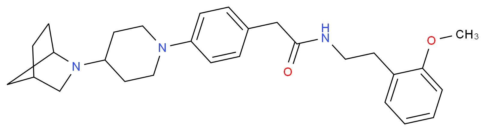 2-{4-[4-(2-azabicyclo[2.2.1]hept-2-yl)-1-piperidinyl]phenyl}-N-[2-(2-methoxyphenyl)ethyl]acetamide_Molecular_structure_CAS_)