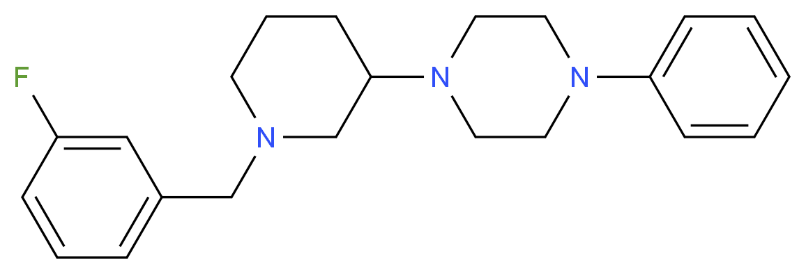 1-[1-(3-fluorobenzyl)-3-piperidinyl]-4-phenylpiperazine_Molecular_structure_CAS_)