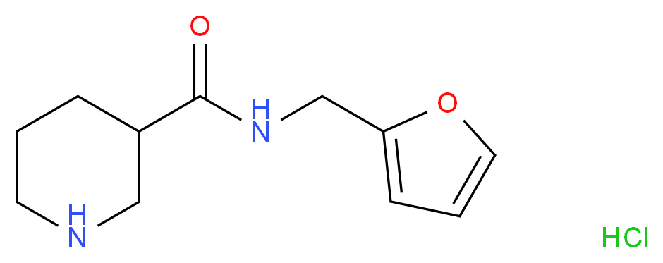 N-(2-Furylmethyl)-3-piperidinecarboxamide hydrochloride_Molecular_structure_CAS_)