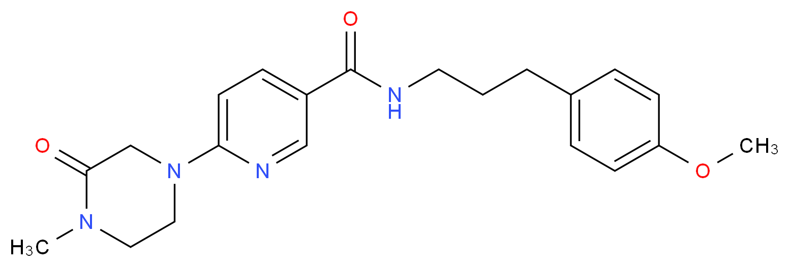 N-[3-(4-methoxyphenyl)propyl]-6-(4-methyl-3-oxo-1-piperazinyl)nicotinamide_Molecular_structure_CAS_)