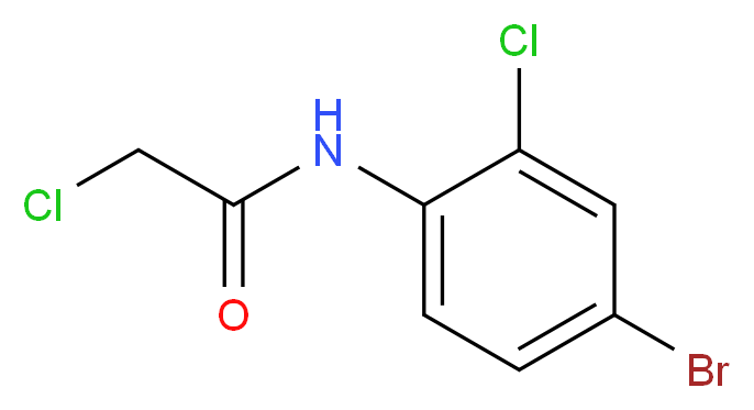 N-(4-Bromo-2-chlorophenyl)-2-chloroacetamide_Molecular_structure_CAS_195372-57-7)