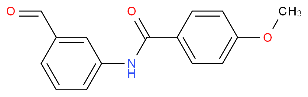 N-(3-formylphenyl)-4-methoxybenzamide_Molecular_structure_CAS_)
