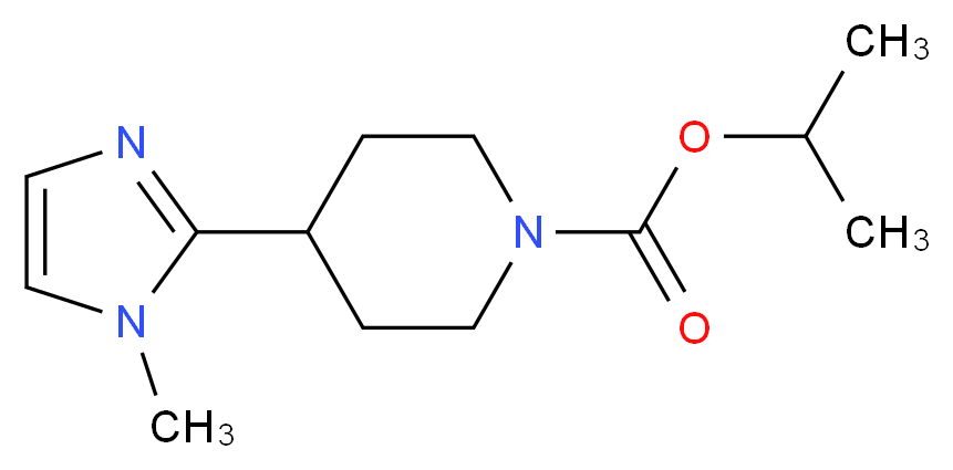 isopropyl 4-(1-methyl-1H-imidazol-2-yl)-1-piperidinecarboxylate_Molecular_structure_CAS_)