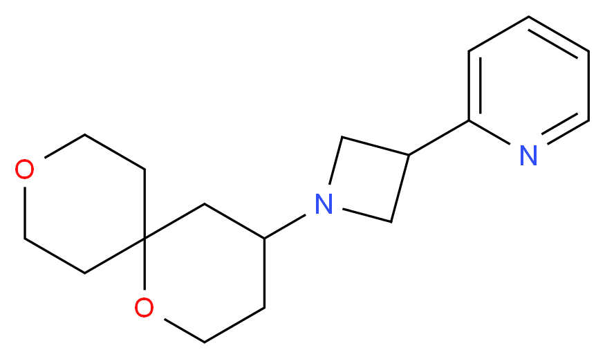 2-[1-(1,9-dioxaspiro[5.5]undec-4-yl)azetidin-3-yl]pyridine_Molecular_structure_CAS_)