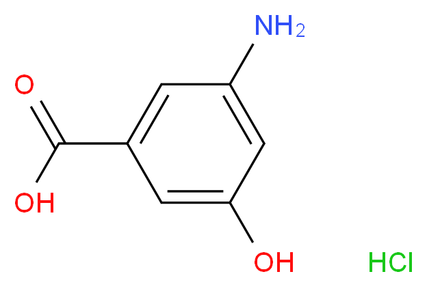 3-amino-5-hydroxybenzoic acid hydrochloride hydrate_Molecular_structure_CAS_14206-69-0)