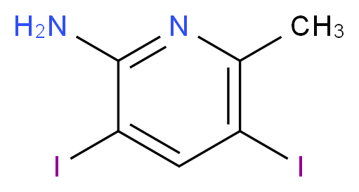 2-Amino-3,5-diiodo-6-methylpyridine_Molecular_structure_CAS_1000342-88-0)