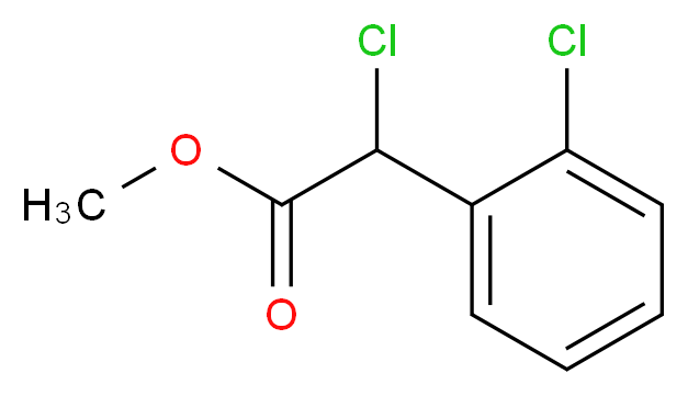 Methyl 2-chloro-2-(2-chlorophenyl)acetate_Molecular_structure_CAS_90055-47-3)