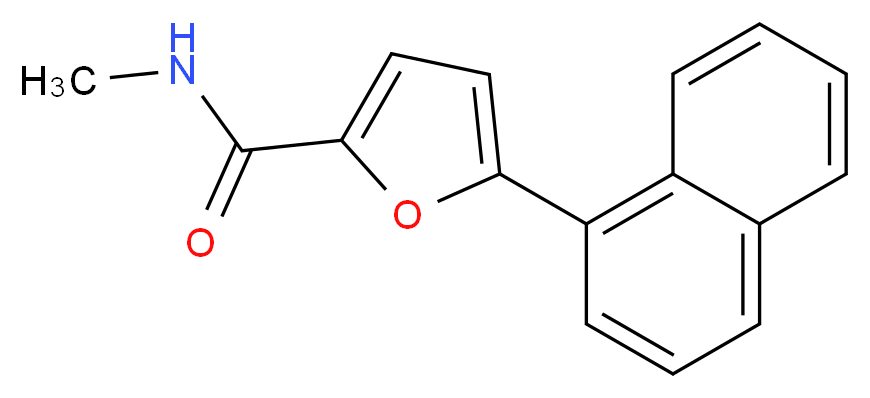 N-methyl-5-(1-naphthyl)-2-furamide_Molecular_structure_CAS_)
