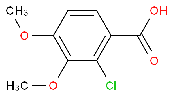 2-chloro-3,4-dimethoxybenzoic acid_Molecular_structure_CAS_52009-53-7)