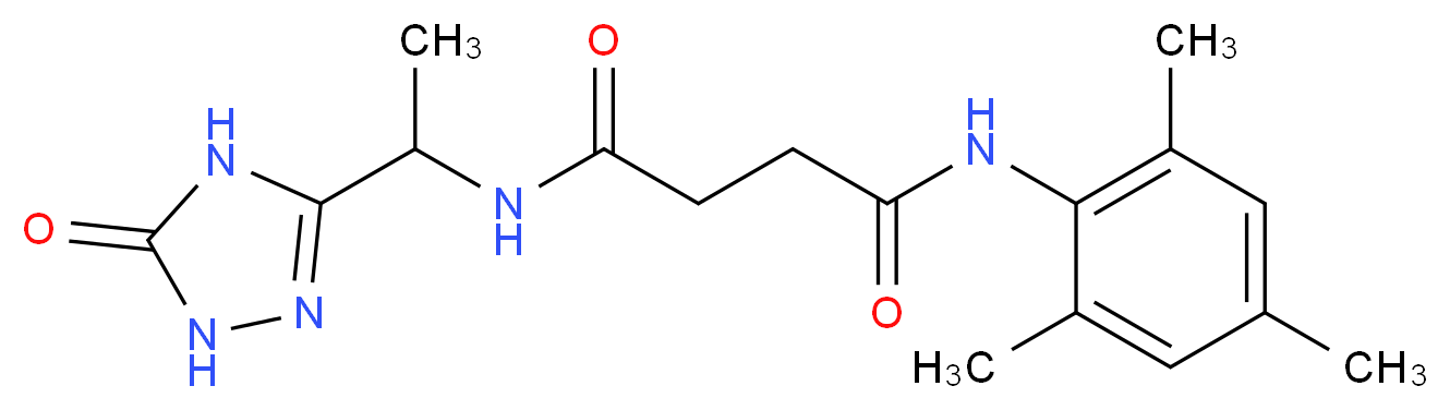 N-mesityl-N'-[1-(5-oxo-4,5-dihydro-1H-1,2,4-triazol-3-yl)ethyl]succinamide_Molecular_structure_CAS_)