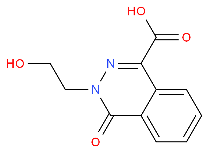 3-(2-hydroxyethyl)-4-oxo-3,4-dihydrophthalazine-1-carboxylic acid_Molecular_structure_CAS_)