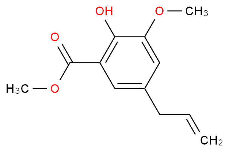 Methyl 5-allyl-2-hydroxy-3-methoxybenzoate_Molecular_structure_CAS_85614-43-3)