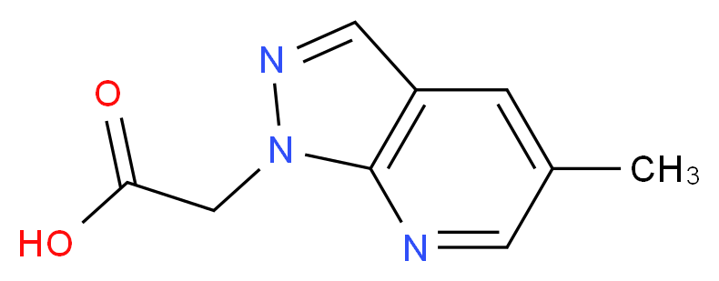 2-{5-methyl-1H-pyrazolo[3,4-b]pyridin-1-yl}acetic acid_Molecular_structure_CAS_)