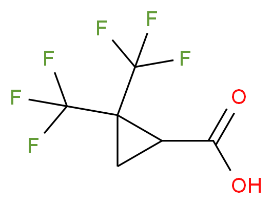2,2-bis(trifluoromethyl)cyclopropane-1-carboxylic acid_Molecular_structure_CAS_)