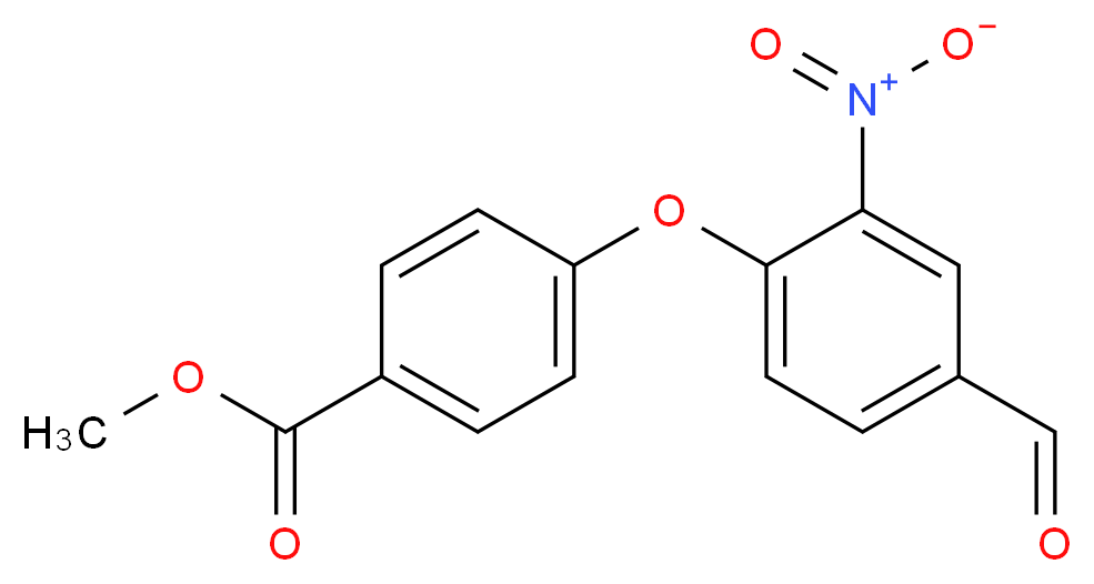 Methyl 4-(4-formyl-2-nitrophenoxy)-benzenecarboxylate_Molecular_structure_CAS_)
