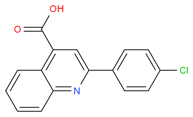 2-(4-Chloro-phenyl)-quinoline-4-carboxylic acid_Molecular_structure_CAS_5466-31-9)