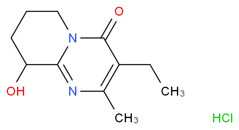3-Ethyl-6,7,8,9-tetrahydro-9-hydroxy-2-methyl-4H-pyrido[1,2-a]pyrimidin-4-one Hydrochloride _Molecular_structure_CAS_849727-64-6)