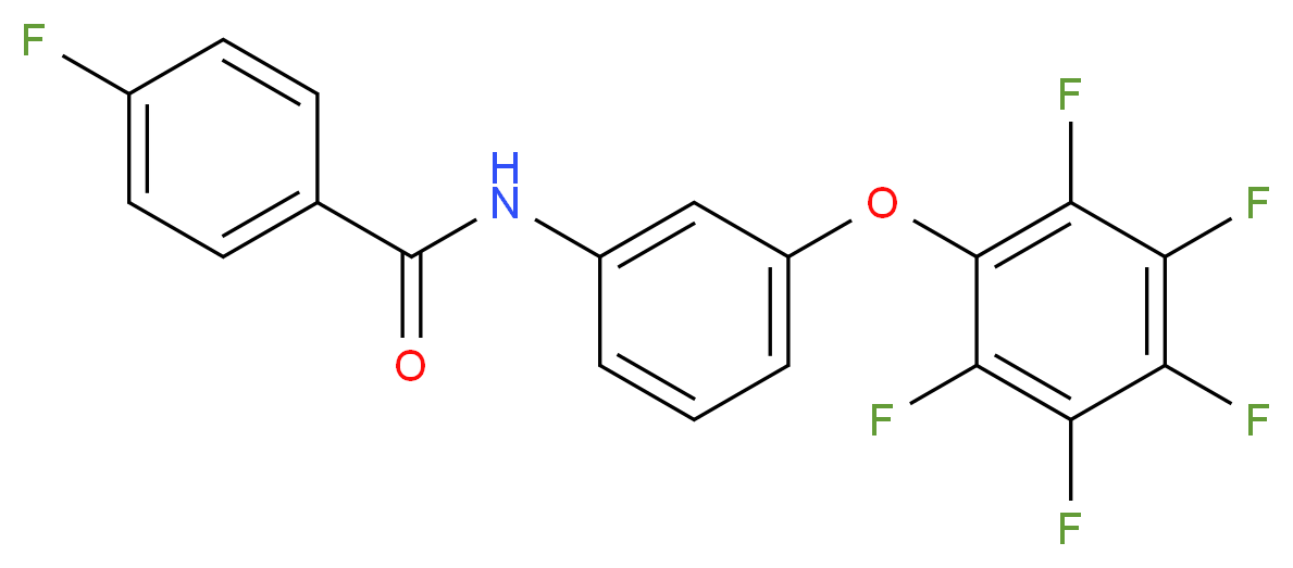 N1-[3-(2,3,4,5,6-pentafluorophenoxy)phenyl]-4-fluorobenzamide_Molecular_structure_CAS_)