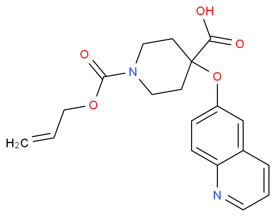 1-[(allyloxy)carbonyl]-4-(quinolin-6-yloxy)piperidine-4-carboxylic acid_Molecular_structure_CAS_)