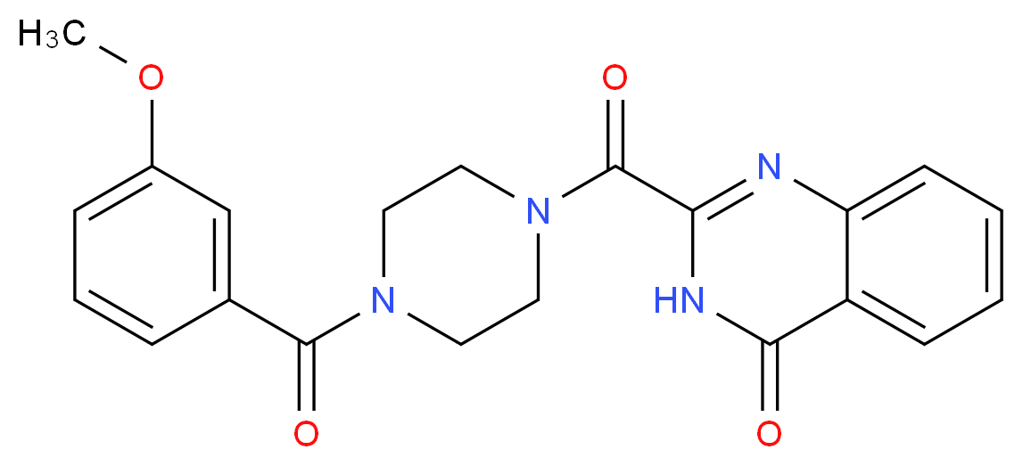 2-{[4-(3-methoxybenzoyl)-1-piperazinyl]carbonyl}-4(3H)-quinazolinone_Molecular_structure_CAS_)