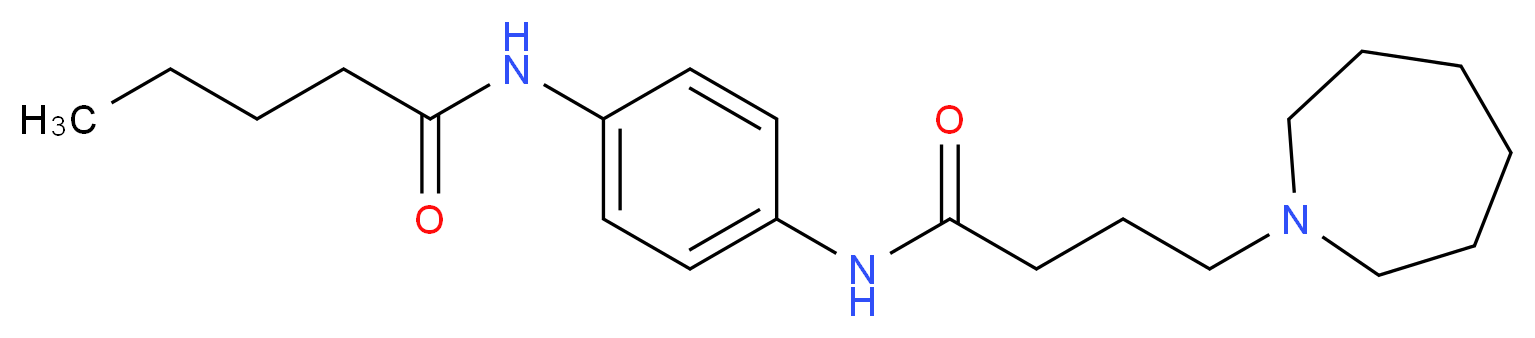 N-{4-[(4-azepan-1-ylbutanoyl)amino]phenyl}pentanamide_Molecular_structure_CAS_)