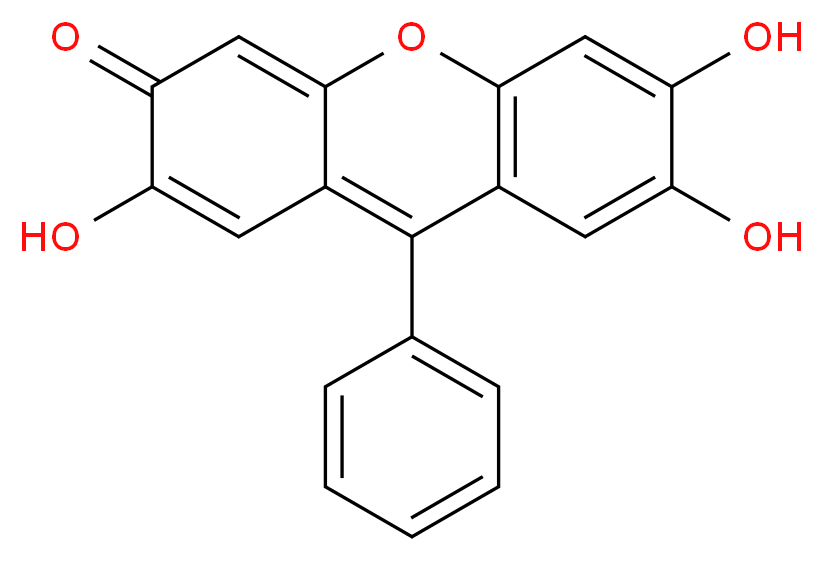 9-Phenyl-2,3,7-trihydroxy-6-fluorone_Molecular_structure_CAS_975-17-7)