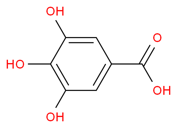 Gallic acid monohydrate_Molecular_structure_CAS_5995-86-8)