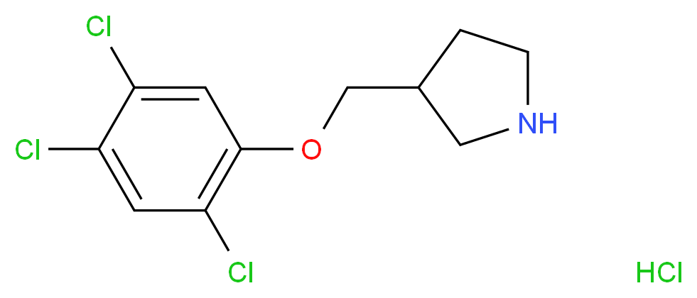 3-[(2,4,5-Trichlorophenoxy)methyl]pyrrolidine hydrochloride_Molecular_structure_CAS_)