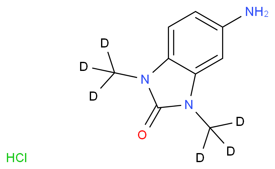 5-Amino-1,3-dimethyl-2-benzimidazolinone-d6 Hydrochloride _Molecular_structure_CAS_)
