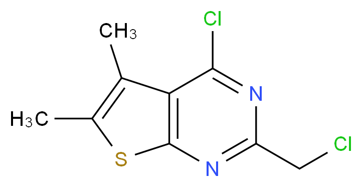 4-Chloro-2-chloromethyl-5,6-dimethyl-thieno[2,3-d]pyrimidine_Molecular_structure_CAS_88203-19-4)